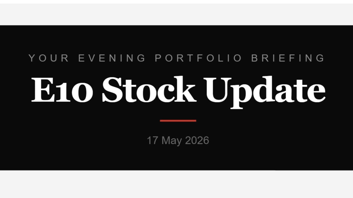 Daily Stock Update: An Evening Portfolio Briefing